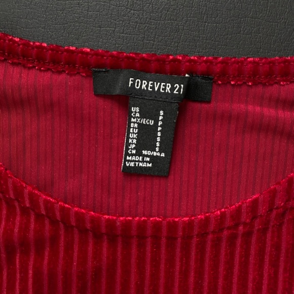 Velour Ribbed Long Sleeve - Picture 2 of 2